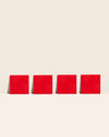 GIR Mini Flex Mat in Red on a cream background.