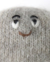 Grey Hug Me Pillow on a white background.