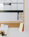 Block Monthly Calendar on a white background.