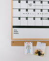 Block Monthly Calendar on a white background.