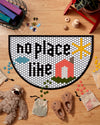 Half Moon Tile Mat on a themed background.