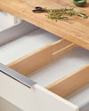 The Open Spaces Drawer Divider inside a drawer.