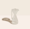 The Clear Pour Over Carafe on a cream background.