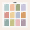 Poketo Spectrum Wall Planner on a white background