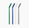 Glass Straws in Cool Set on a white background.