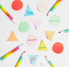 Geometric Sticky Notes amongst other Poketo products on a white background.
