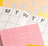Close up of an open Poketo 18 Month Planner.