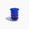 The Blue Double Wall Groovy Cup on a white background.